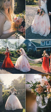 Ball Gown Wedding Dresses Floor-length Chic Floral Print Open Back Bridal Gown JKW343|Annapromdress