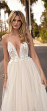 Backless Wedding Dresses A-line Spaghetti Straps Romantic Open Back Bridal Gown JKW353|Annapromdress