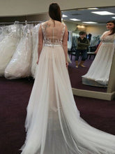 Simple Wedding Dresses Aline Scoop Appliques Beautiful Long Plus Size Bridal Gown JKW354|Annapromdress