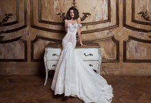 Romantic Wedding Dresses Off-the-shoulder Mermaid Trumpet Sweep Train Lace Bridal Gown JKW368|Annapromdress