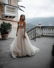 Sweetheart Modest Tulle A-Line Rustic Wedding Dress,JKZ6112|Annapromdress
