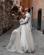Sweetheart Modest Tulle A-Line Rustic Wedding Dress,JKZ6112|Annapromdress