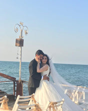 Ball Gown Lace Appliques Modest Tulle Princess Wedding Dress,JKZ6117|Annapromdress