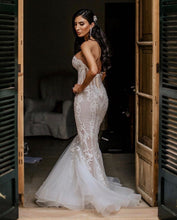 Mermaid Sweetheart Lace Appliques Bohemian Wedding Dress,JKZ6136|Annapromdress