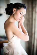 Sweetheart Flowy Wedding Dress Ball Gown Sexy Backless Champagne Wedding Dress JPE6802|annapromdress