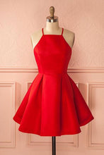 Hot Sales Red Satin Straps Elegant Cheap Short Homecoming Dresses Prom Cute Dress For Party AN526