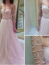 prom dresses long A-line Sweetheart Floor-length Tulle Prom Dress Evening Dress MK012