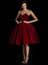 red prom dresses A-line Sweetheart Knee-length Tulle Homecoming Dress/Short Prom #MK038