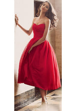 Red prom dresses 2022 A-line Sweetheart Ankle-length Tulle  Homecoming Dress Short Prom dress MK046