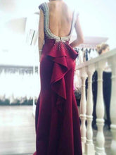 prom dresses Sheath/Column Bateau Floor-length Satin Prom Dress/Evening Dress #MK0541