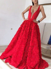A-line Straps Floor-length Tulle Prom Dress/Evening Dress #MK0575