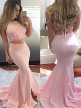 Trumpet/Mermaid Halter Floor-length Chiffon Prom Dress/Evening Dress #MK0662