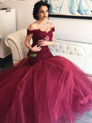 Mermaid Long Prom Dresses A-line 2022 Prom Dresses Off the shoulder Prom Dress MK552