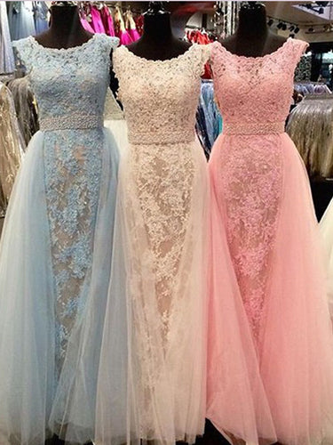 Gorgeous Appliques Prom Dress Long Chiffon Tulle Prom Dress/Evening Dress MK590