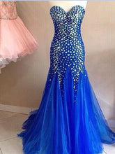 Sweetheart Rhinestones Mermaid Prom Dress Long Prom Dress/Evening Dress MK599