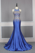 Open Back Mermaid Long Prom Dress 8th Graduation Dress Custom-made School Dance Dress YDP0747