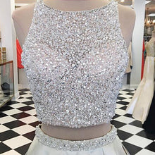 Two Piece Prom Dresses A-line Long Sexy Prom Dress/Evening Dress JKL155