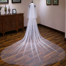 Ivory Tulle Wedding Veils Bridal Cathedral Veil JV001|Annapromdress