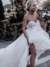 Stunning Sweetheart A-line Wedding Dresses Tulle Appliqued Gowns JKZ6206|annapromdress