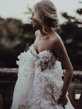 Stunning Sweetheart A-line Wedding Dresses Tulle Appliqued Gowns JKZ6206|annapromdress
