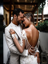 Unique Bateau Lace Wedding Dresses Mermaid long Sleeves Gowns JKZ6201