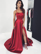 A-line Spaghetti Straps Long Prom Dresses Cheap Formal Gowns JKM3013|annapromdress