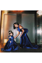 Royal Blue Halter Mermaid Prom Dress Backless 2019 Sweep/Brush Prom/Evening Dress YSF713|Annapromdress