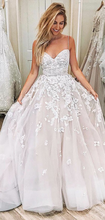Ball Gown Wedding Dress 2019 Spaghetti Straps Appliques Princess Wedding Dress Bridal Gown YSJ1982|annapromdress