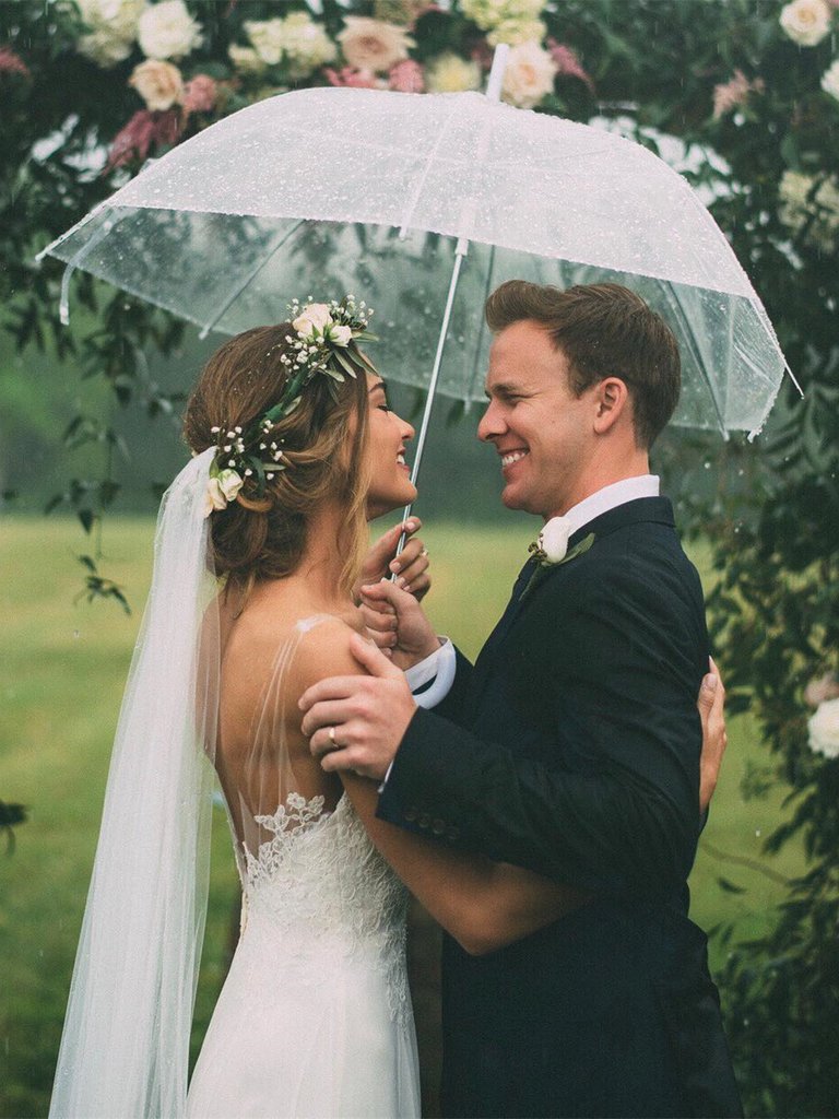 boho wedding dress modest Simple Modest Wedding Gowns With Bownot Cheap Tulle Backless Wedding Dress OKF79 Demodresses