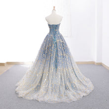 Ball Gown Strapless Sparkly Prom Dress Long Brush/Sweep Train Prom/Evening Dress YSR0017|annapromdress
