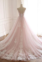 Charming Elegant Beautiful Long Lace UP Pink Beaded Princess Prom Dresses GJS165