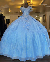 Tulle Princess Off-the-shoulder Appliqués Long Formal Prom Dress GJS615