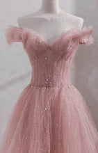 Shiny party fairy pink prom dress GJS724