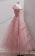 Shiny party fairy pink prom dress GJS724