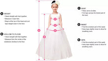 Flower Girl Dresses Bowknot Long Appliques Satin and Tulle JKF019